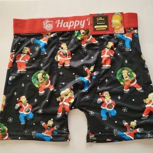 Simpsons Christmas boxer brief 1pk Mens Size L